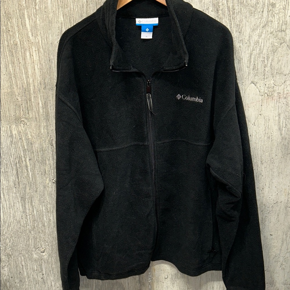 Columbia Classic Black Fleece‎ Full-Zip With Zippered Pockets - XL
